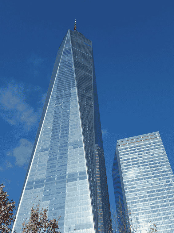 U.S. business district skyline